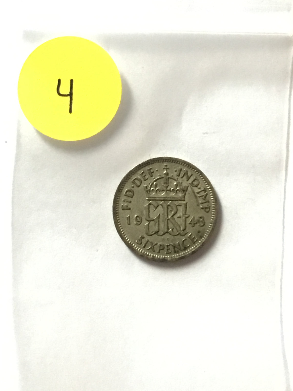 1943 Great Britain Sixpence | George VI