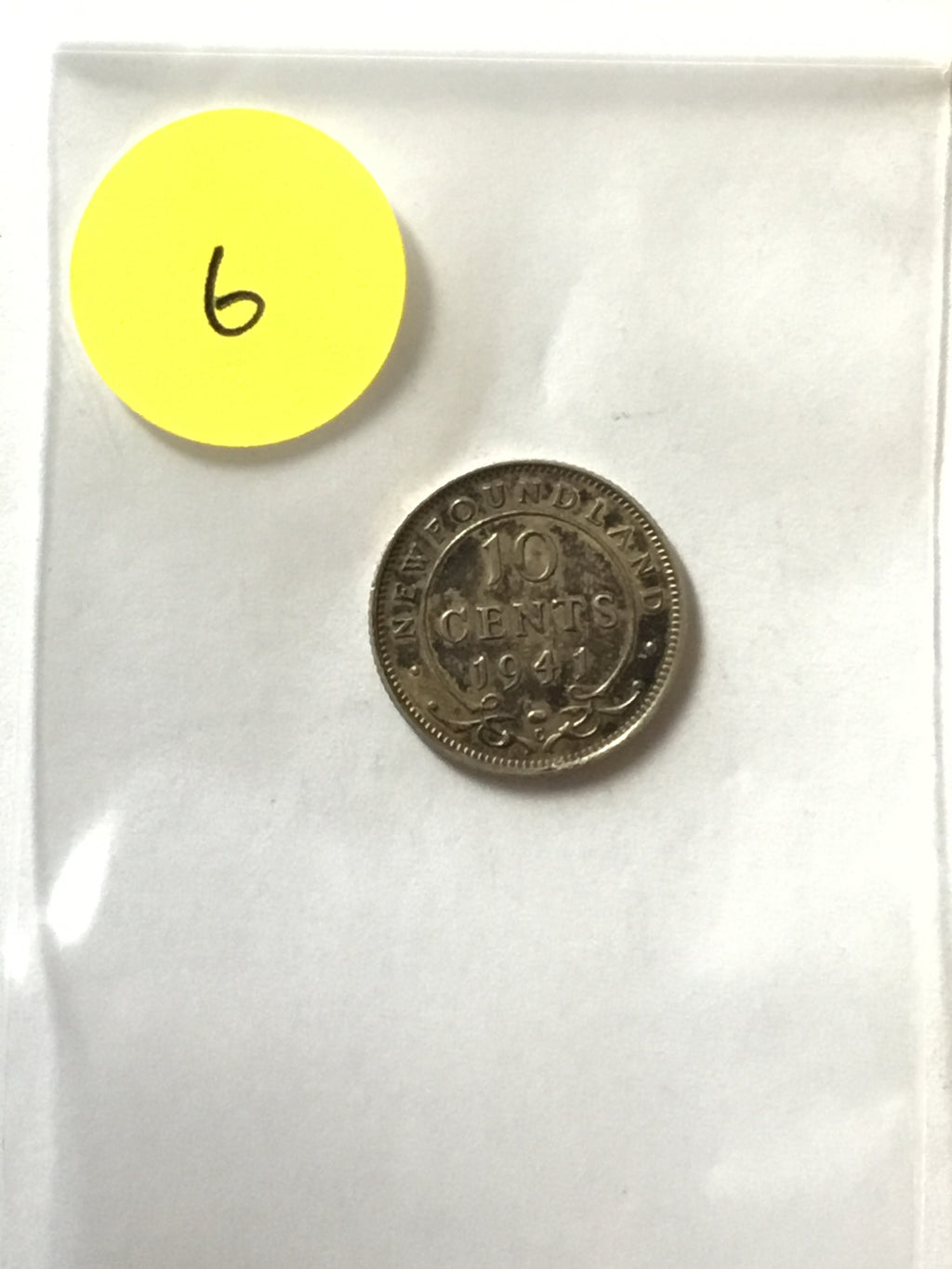1941 Newfoundland 10 Cents | George VI