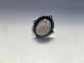 Rose Quarts Ring | German Silver | size 9